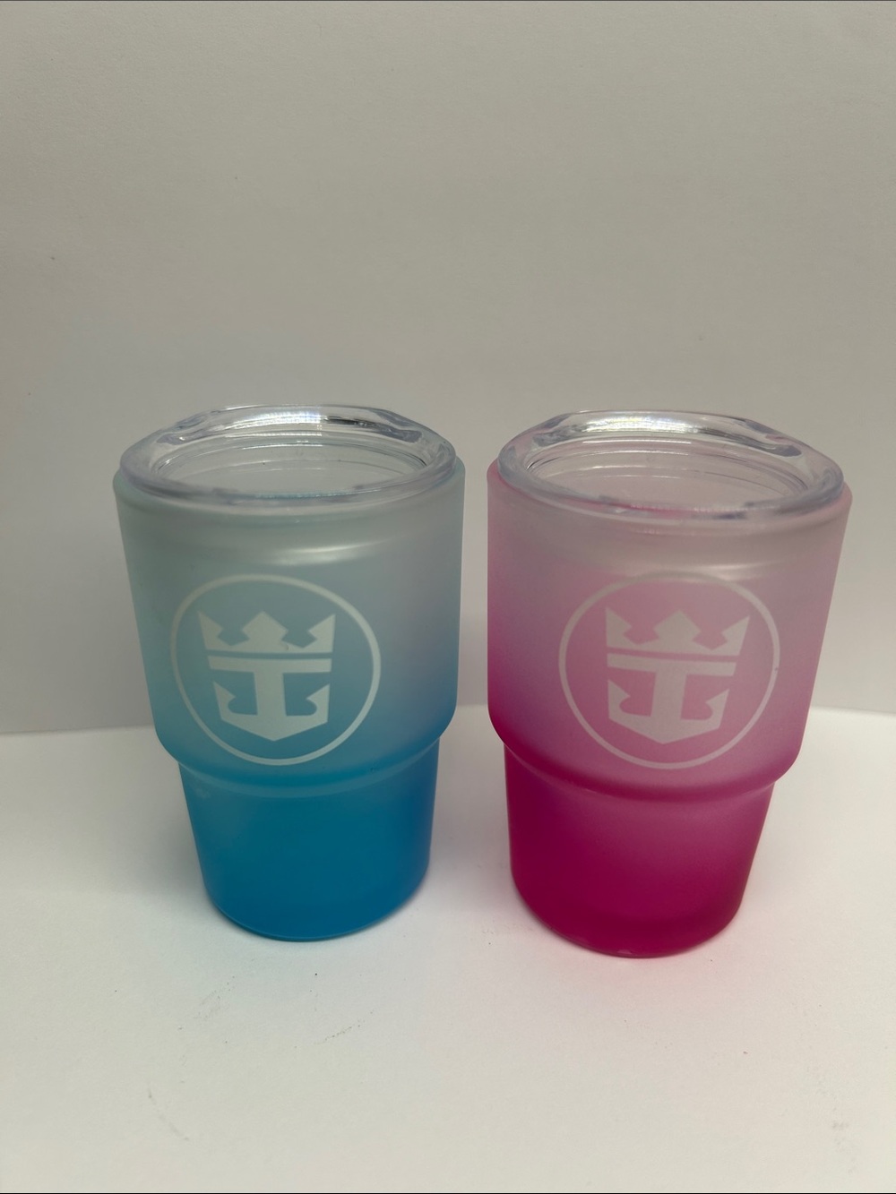 Royal Caribbean Shot Glasses with lids